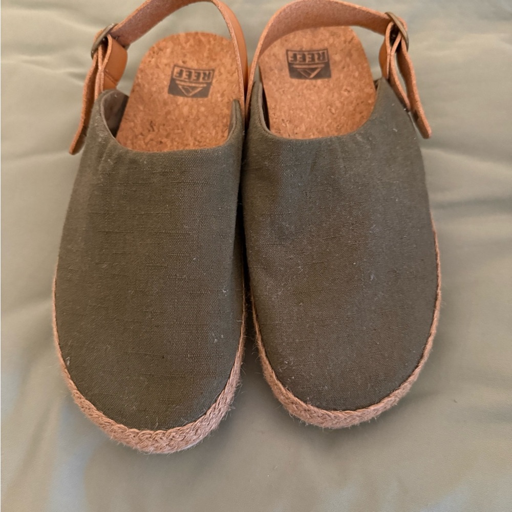 Reef Sage Green Slip-On Sandals
